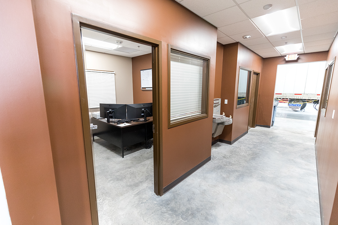 Interior of maintenance facility offices, constructed by Rice Companies