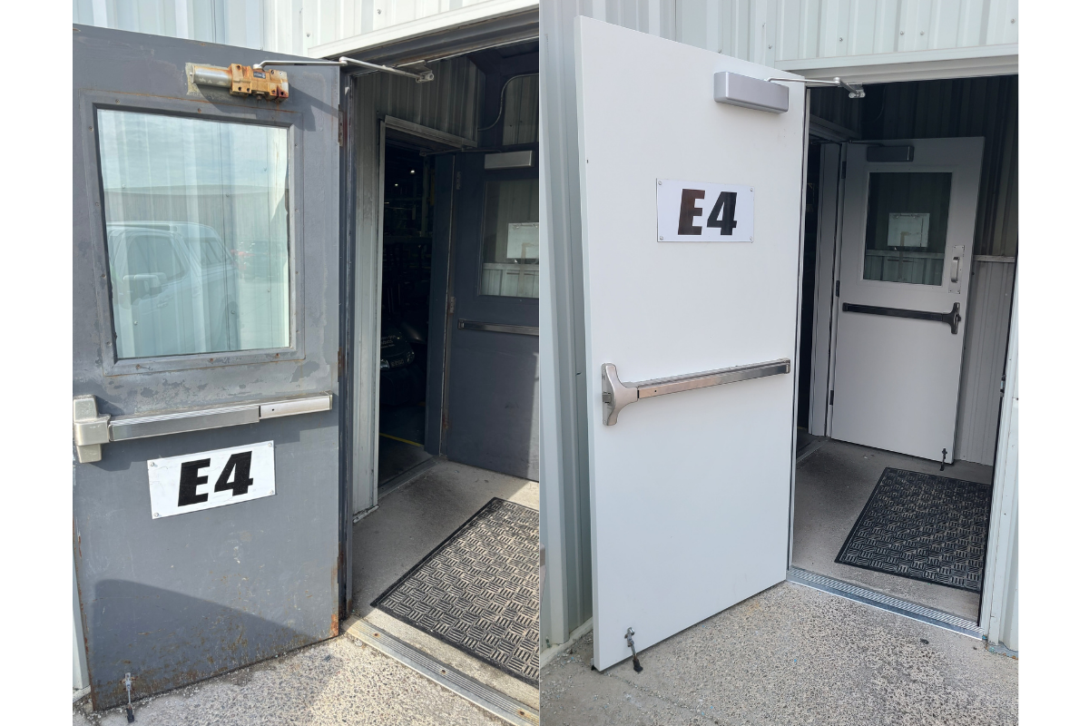 Before and After Door Repair