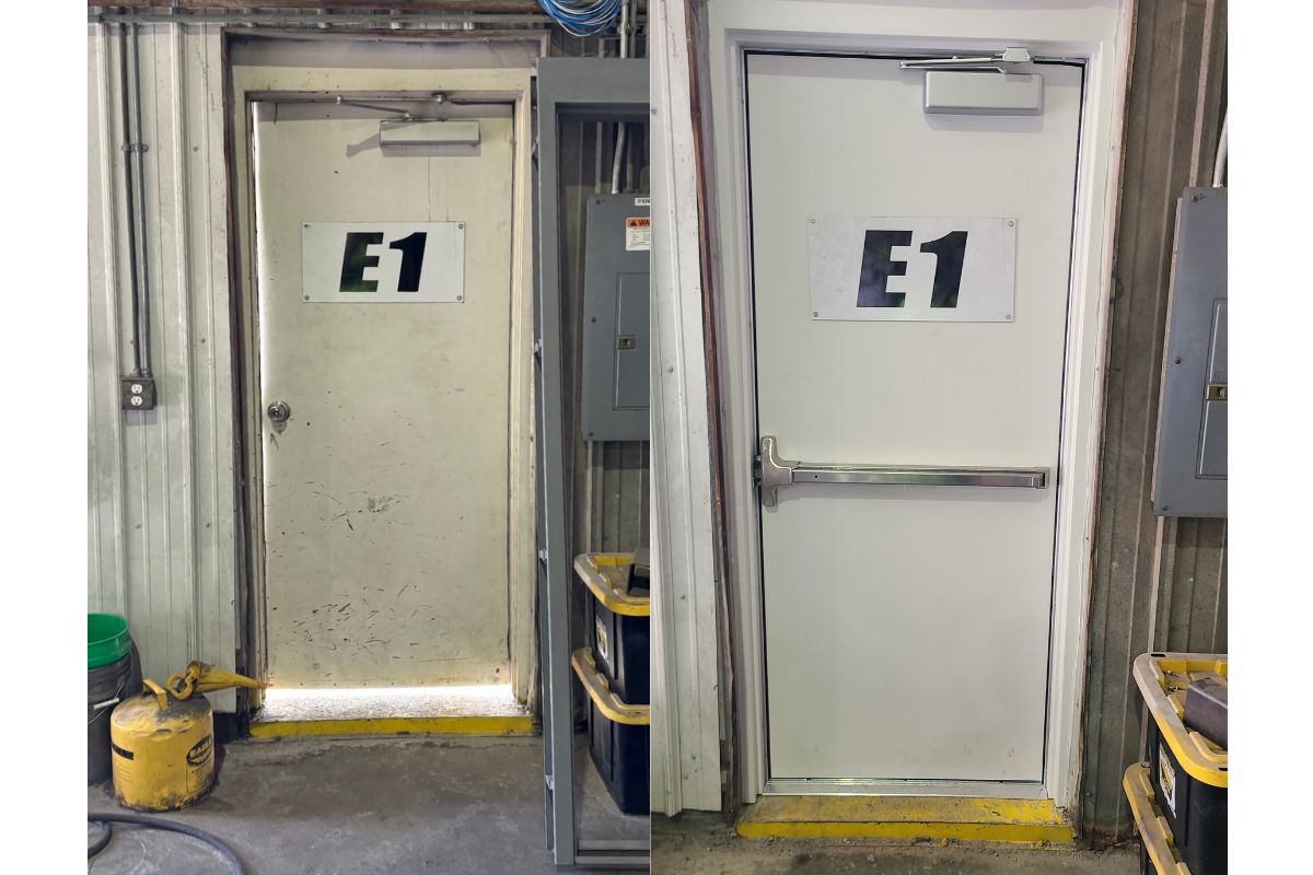 Before and After Door Repair