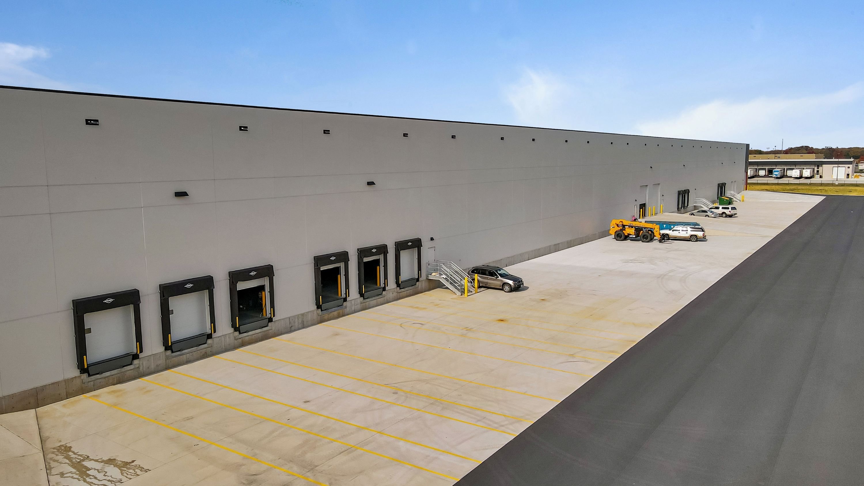 Loading docks at Interstate Business Center built by Rice Companies