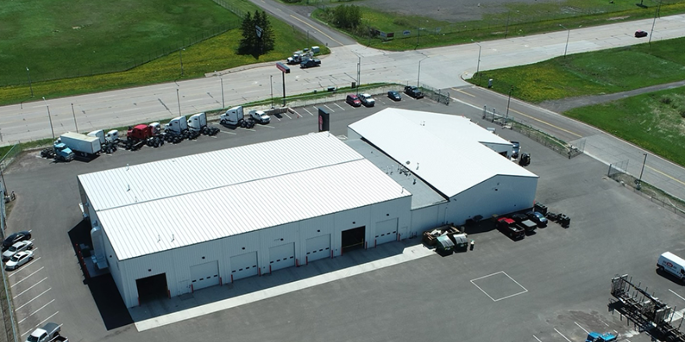 Exterior of transportation facility rear area, constructed by Rice Companies