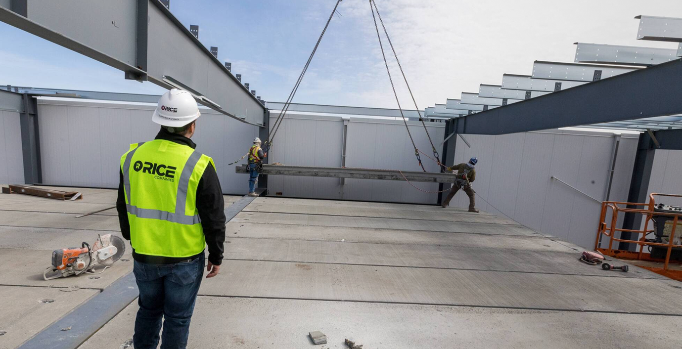 Rice companies constructing building