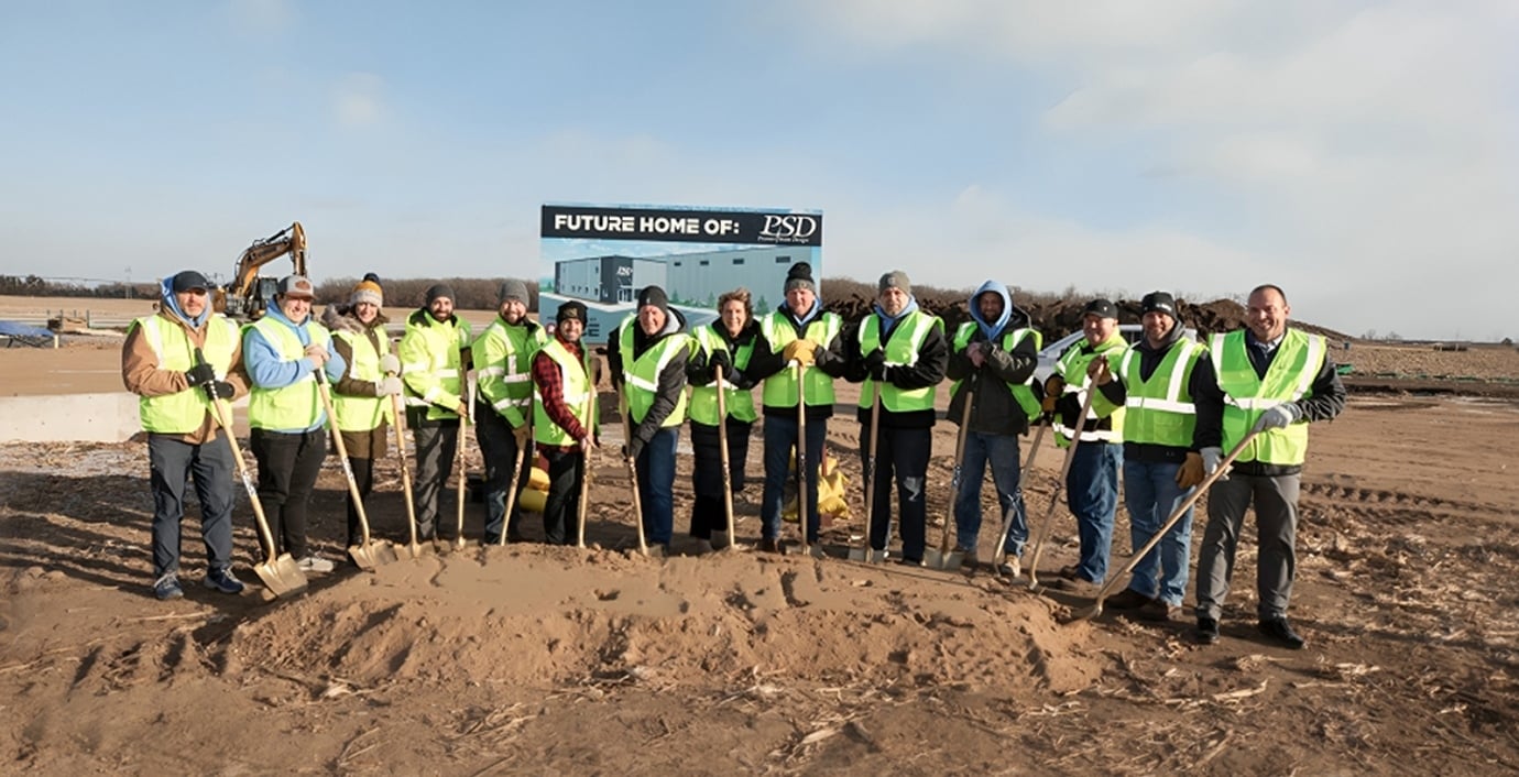 Rice Companies team breaking ground