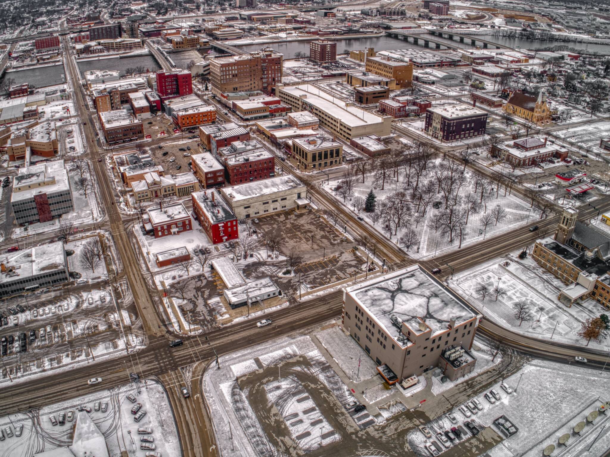 Aerial View Of Cedar Falls Iowa