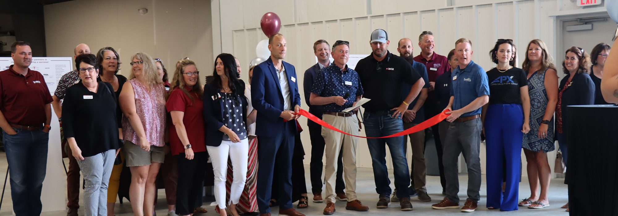 Professionals at ribbon cutting