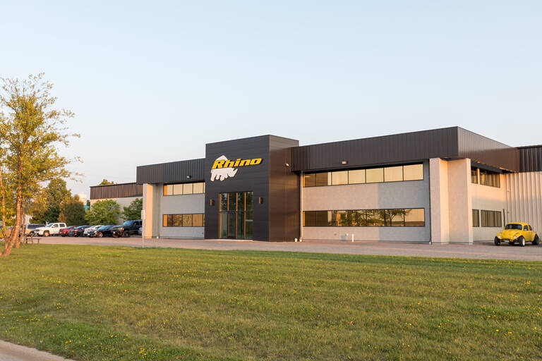 Manufacturing and production facility building exterior