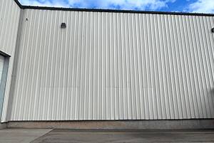 Metal building exterior siding